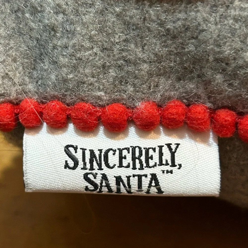 SINCERELY SANTA HOLIDAY PILLOW CHRISTMAS LIGHTS THEME DECOR 9 x 13